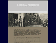 Tablet Screenshot of mexicanamericanuniversity.com